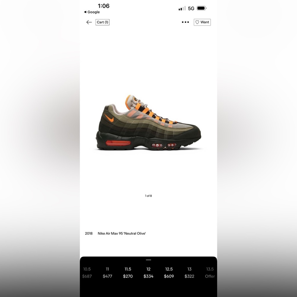 Air max 95 olive - Picture 7 of 8